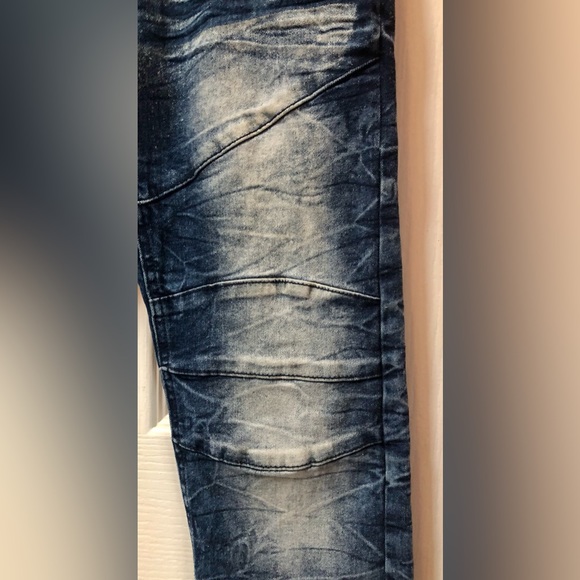 Women’s/Tween Blue Acid Wash Cult Skinny Jeans - Picture 3 of 5